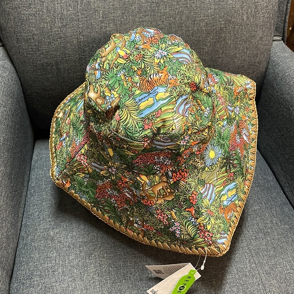 Sakroots Green & Red Bali Wana Greenthumb Sun Hat main image 8